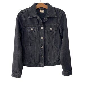 Gap 1969 Classic Denim Jean Jacket Size XS Black Cotton Casual Streetwear